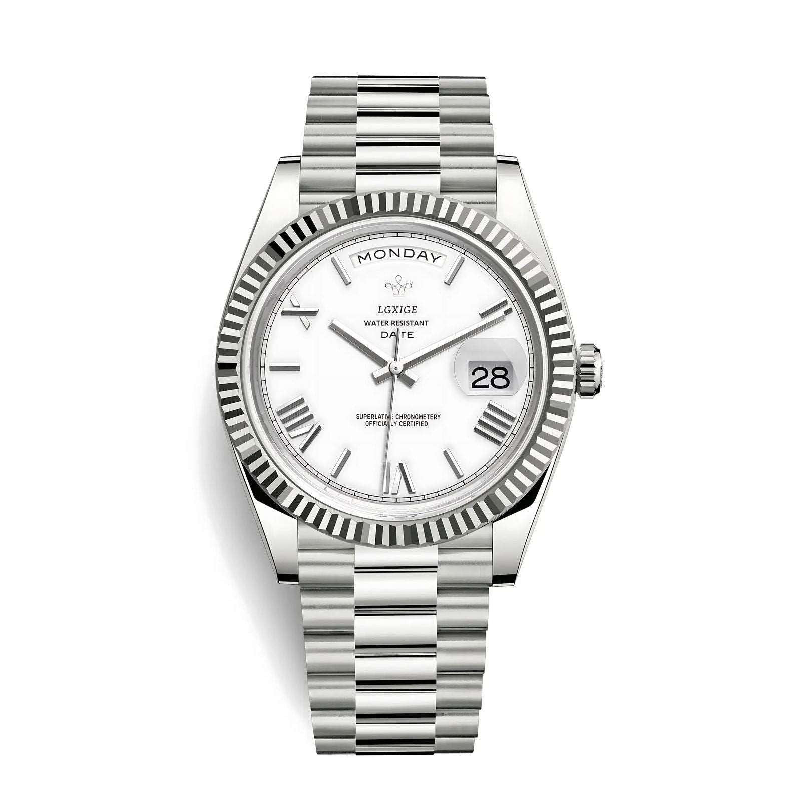 Maro Montre Automatique Homme | Acier Inoxydable, Calendrier 11