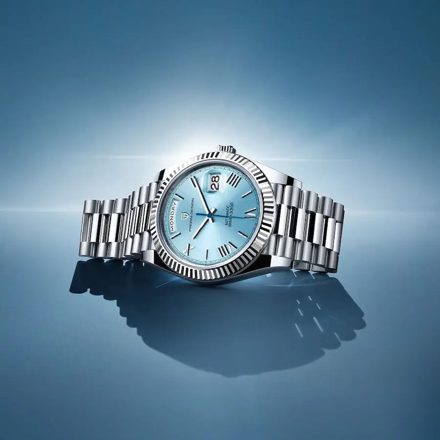 Maro Montre Automatique Homme | Acier Inoxydable, Calendrier 3
