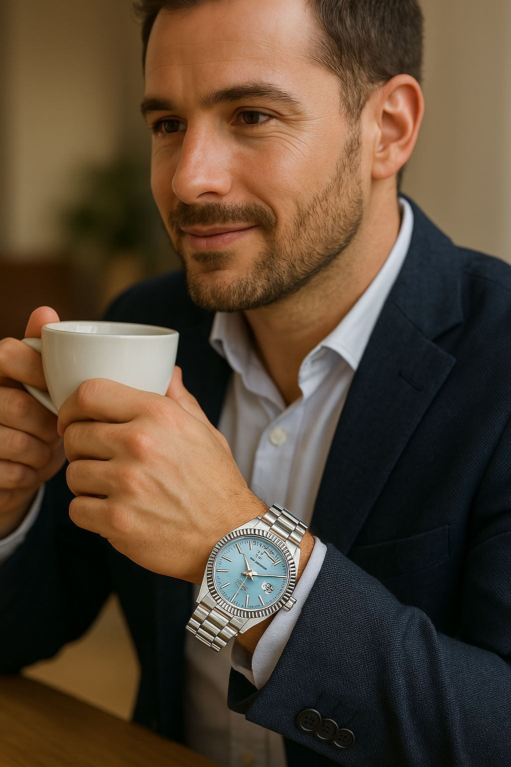 Maro Montre Automatique Homme | Acier Inoxydable, Calendrier 4