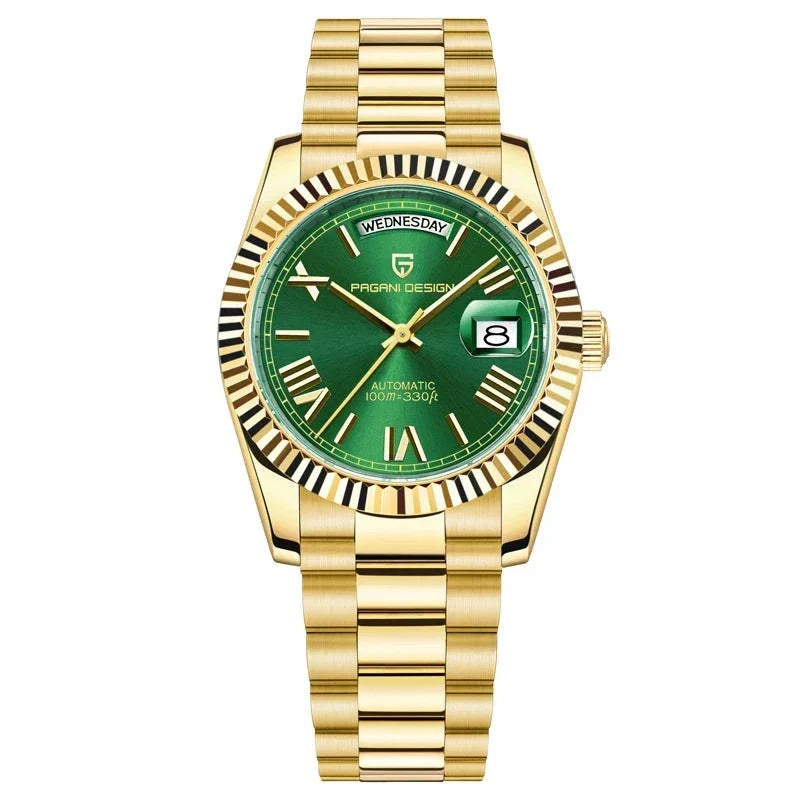 Maro Montre Automatique Homme | Acier Inoxydable, Calendrier 7