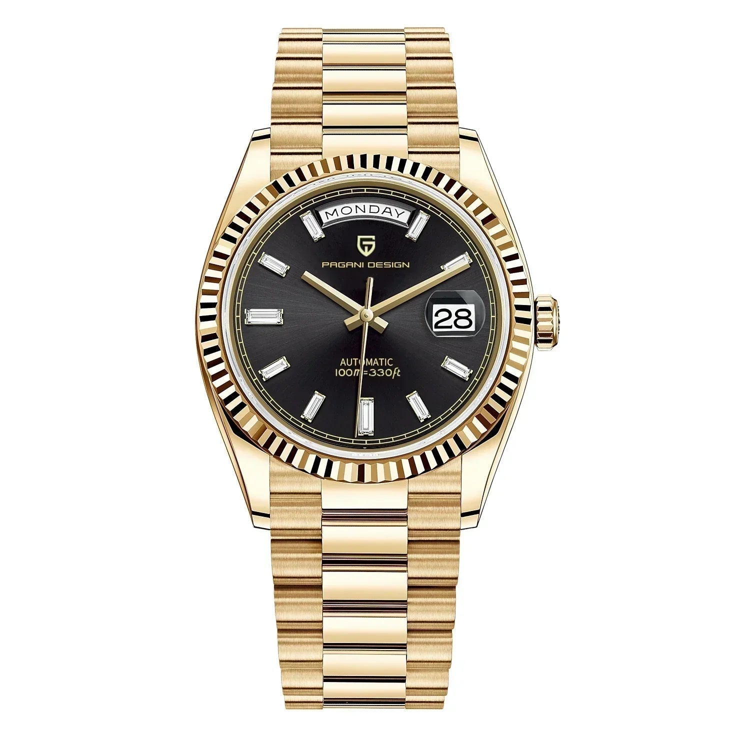 Maro Montre Automatique Homme | Acier Inoxydable, Calendrier 8