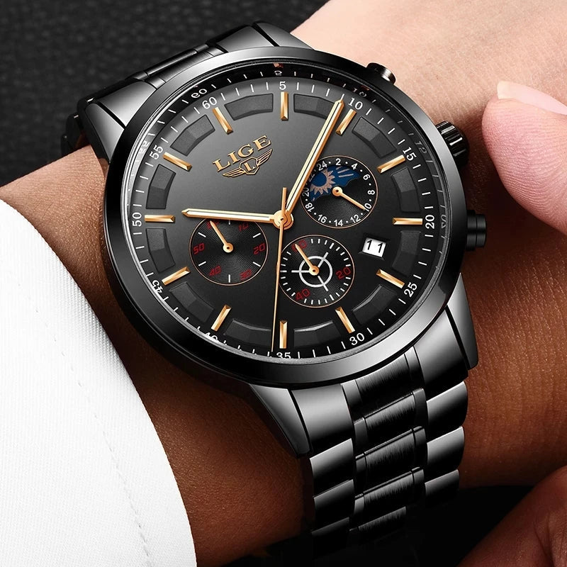 Maverick Montre Militaire | Acier Inoxydable Résistante aux Rayures 0