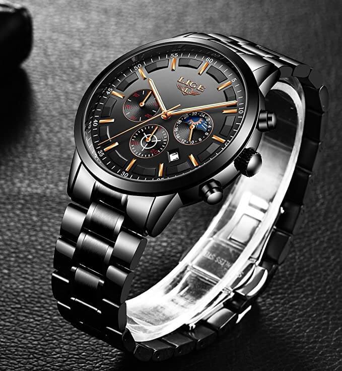 Maverick Montre Militaire | Acier Inoxydable Résistante aux Rayures 1