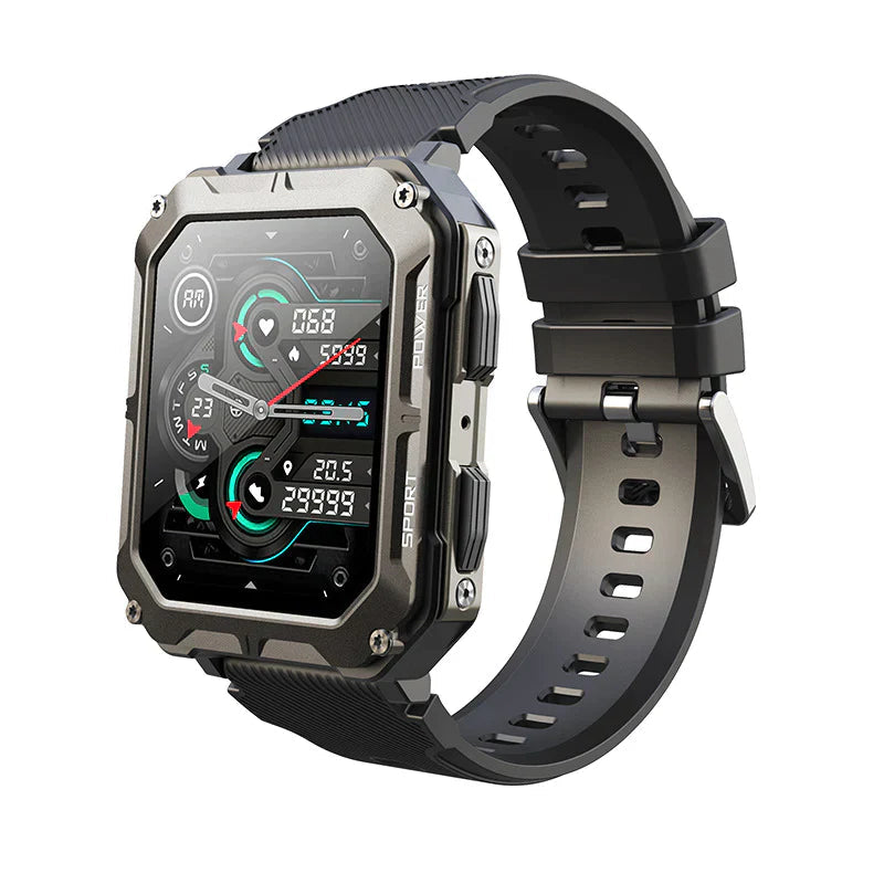 Maverik Montre Tactique Homme | Étanche IP68, Écran HD 1,83 Pouces 0