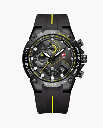 Maxime Montre Chronographe Homme | Bracelet Silicone Bleu Multifonction 3