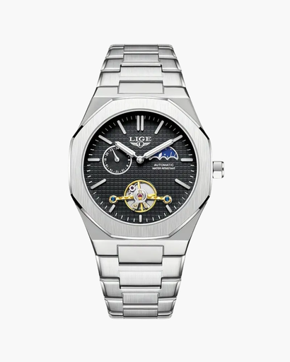 Maxime Montre Homme Automatique | Cadran Squelette Ajouré, Bracelet Intégré 2