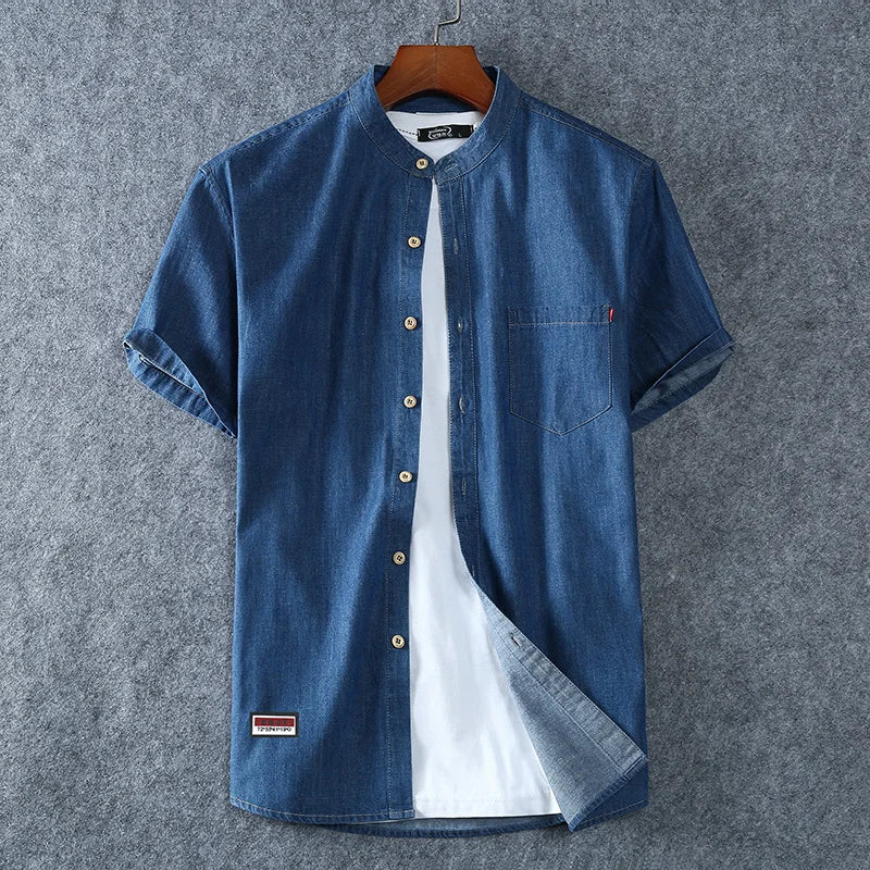 Men's Denim Shirt | Cotton Blend, Classic Cut 1