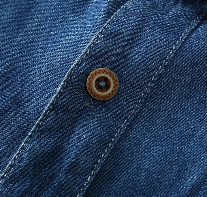 Men's Denim Shirt | Cotton Blend, Classic Cut 3