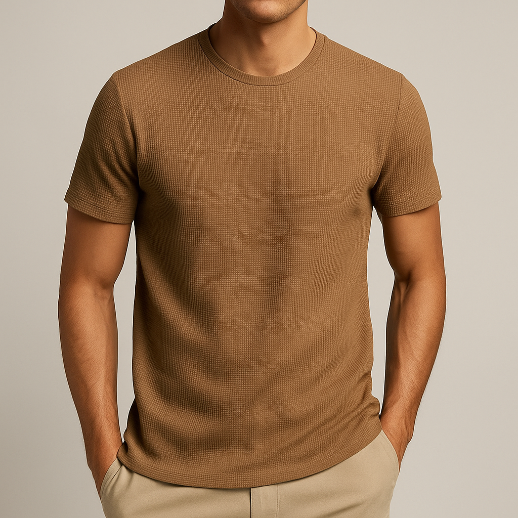 Men's Shirt | Breathable Cotton Waffle, Casual Summer Style 1