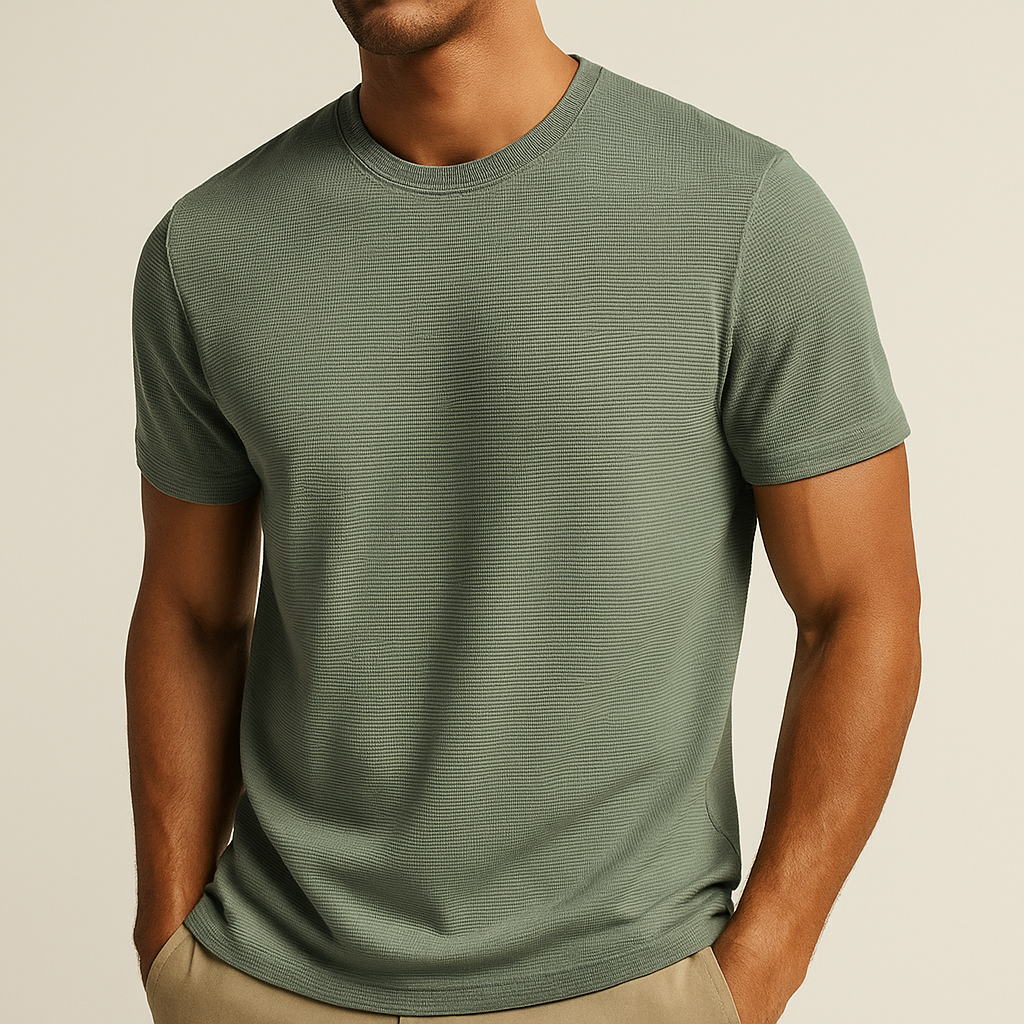 Men's Shirt | Breathable Cotton Waffle, Casual Summer Style 7