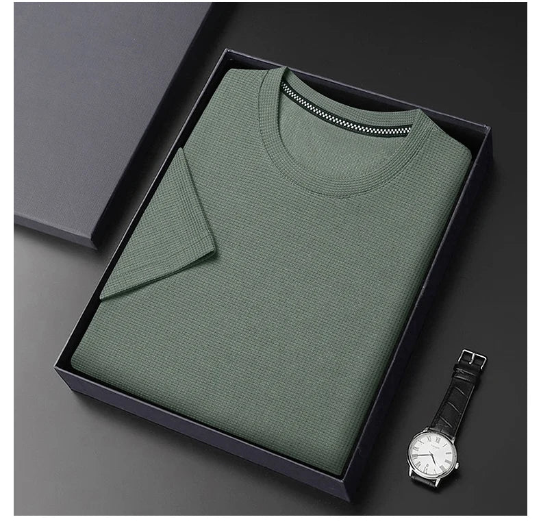 Men's Shirt | Breathable Cotton Waffle, Casual Summer Style 8