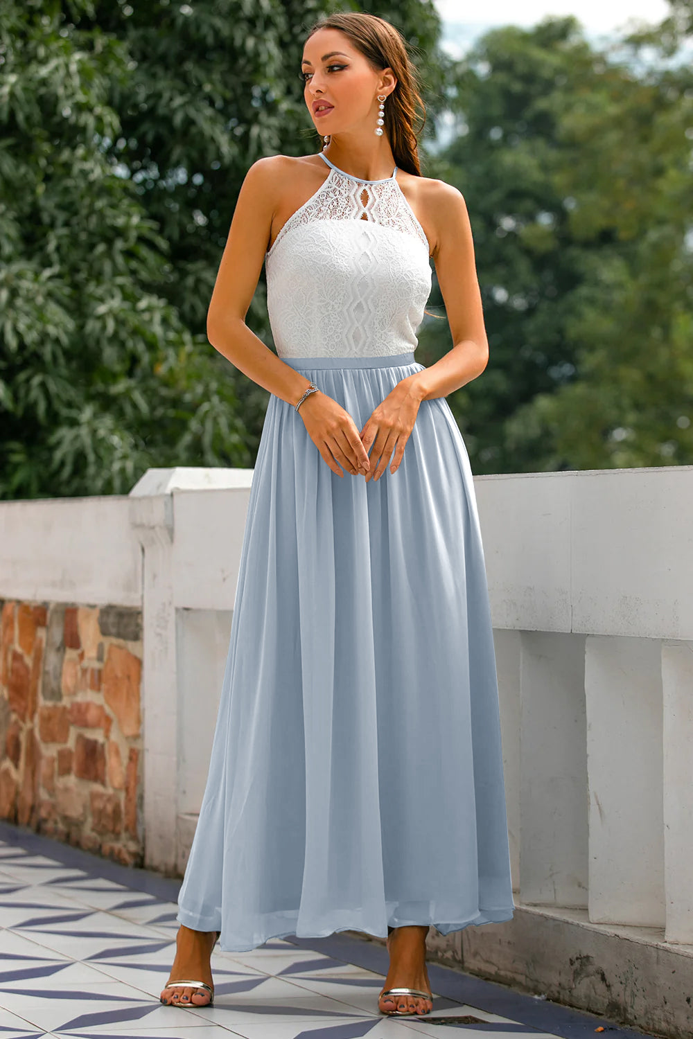 Mia Women's Maxi Dress | Elegant Halter Neckline 10