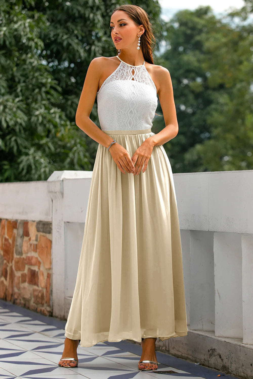 Mia Women's Maxi Dress | Elegant Halter Neckline 7
