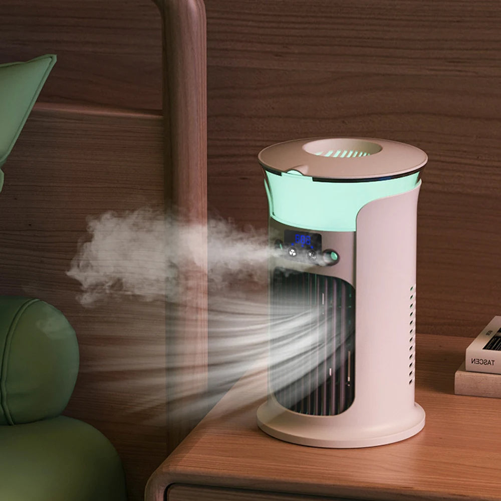 Mini Rafraîchisseur d'Air Silencieux | 880 ml, Portable, USB 0