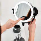 Miroir LumiAura | Miroir de Maquillage Lumineux avec Grossissement 3x et Éclairage Réglable 2
