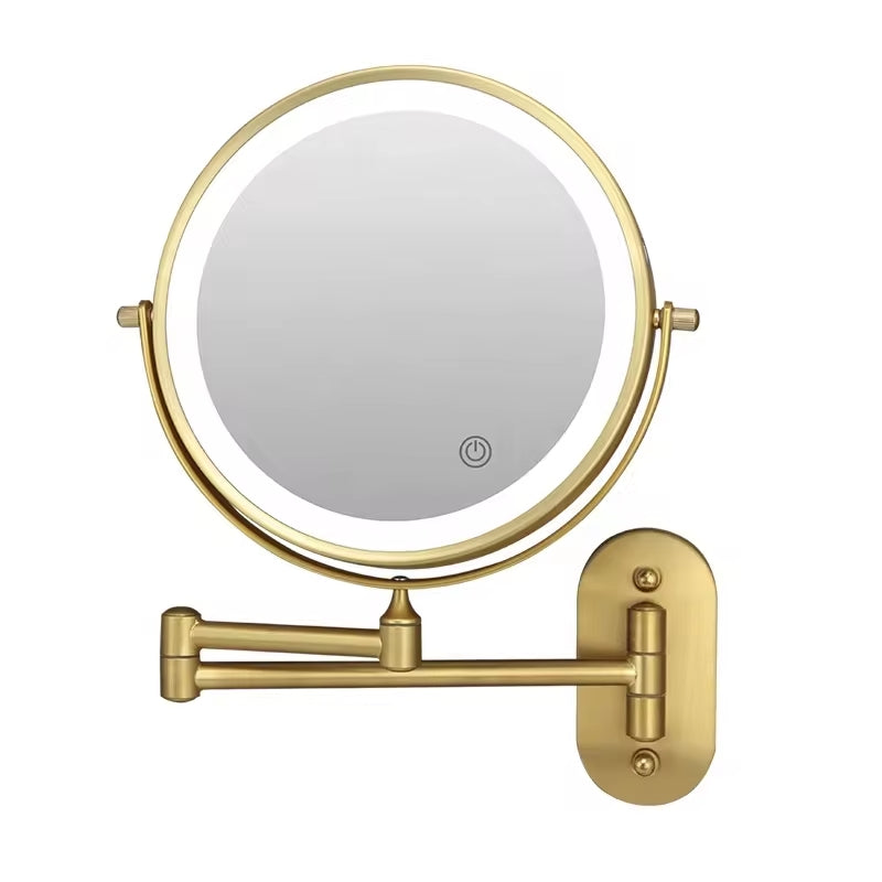 Miroir LumiAura | Miroir de Maquillage Lumineux avec Grossissement 3x et Éclairage Réglable 5