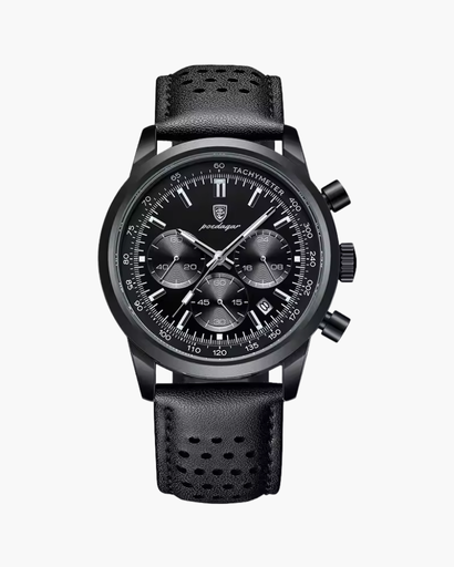 Montre Homme Chronographe | Cuir Véritable, Style Classique 3