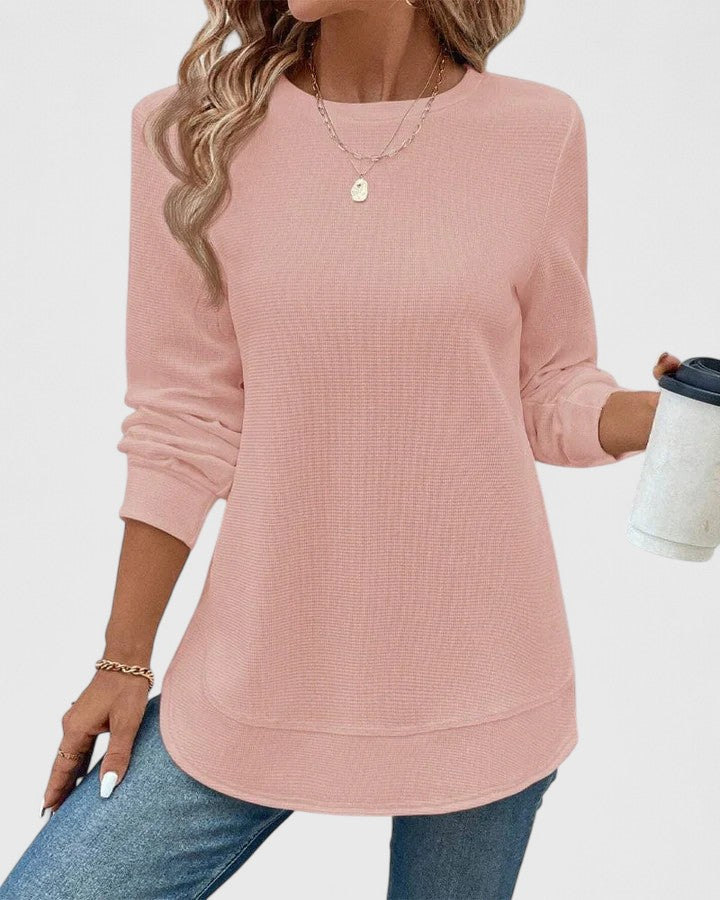 Nadyalyn Women's Top | Soft Fabric, Versatile O-Neck Design 2