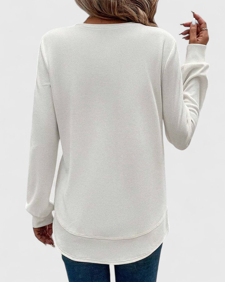 Nadyalyn Women's Top | Soft Fabric, Versatile O-Neck Design 4