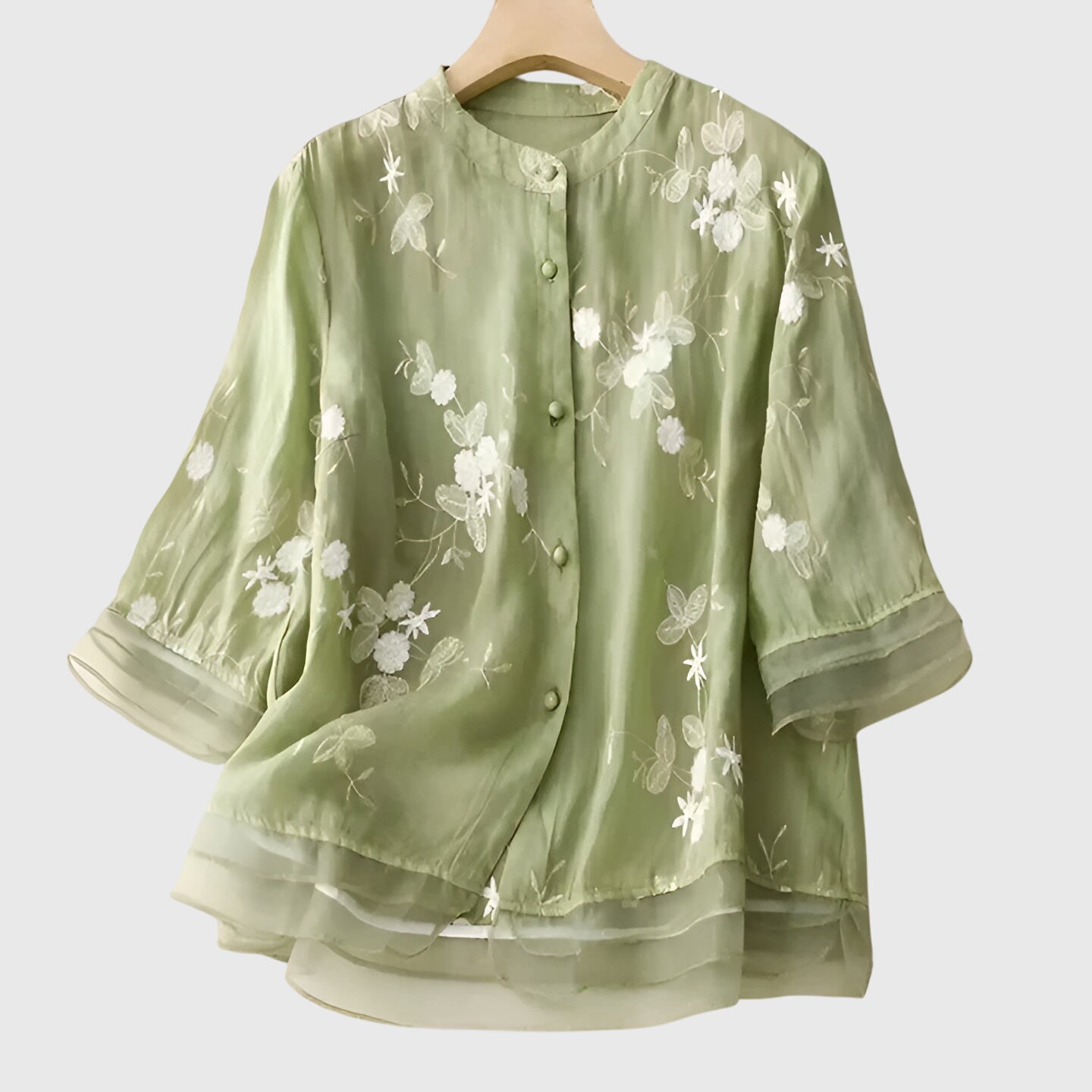 Nellie Women's Top | Floral Embroidery, Relaxed Fit 1