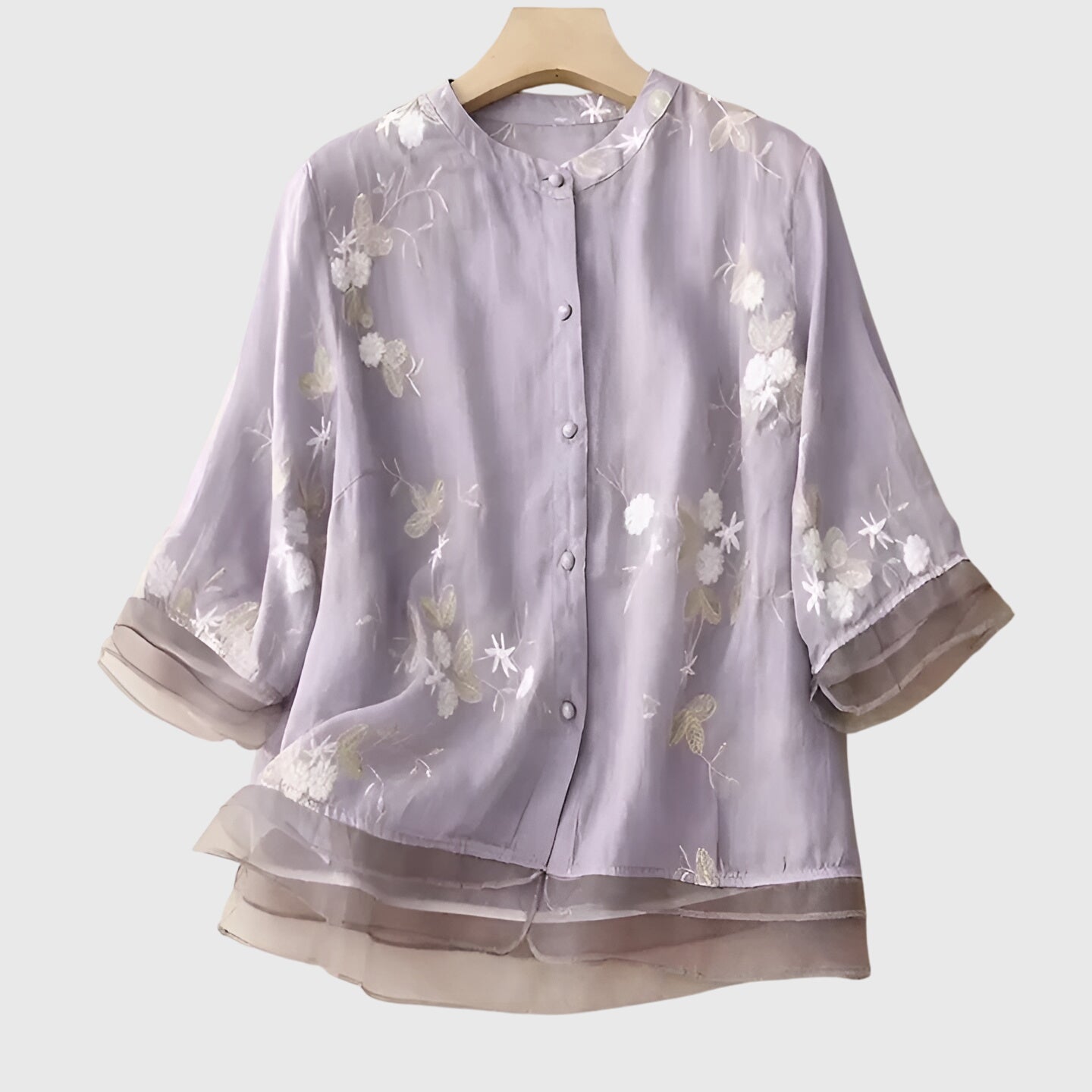 Nellie Women's Top | Floral Embroidery, Relaxed Fit 4
