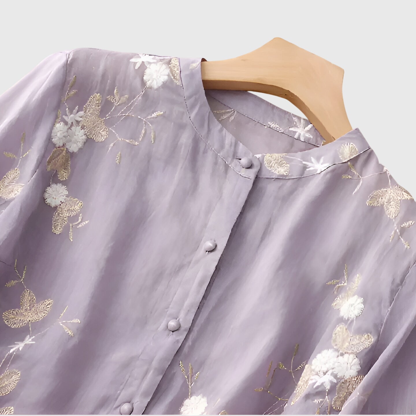 Nellie Women's Top | Floral Embroidery, Relaxed Fit 5