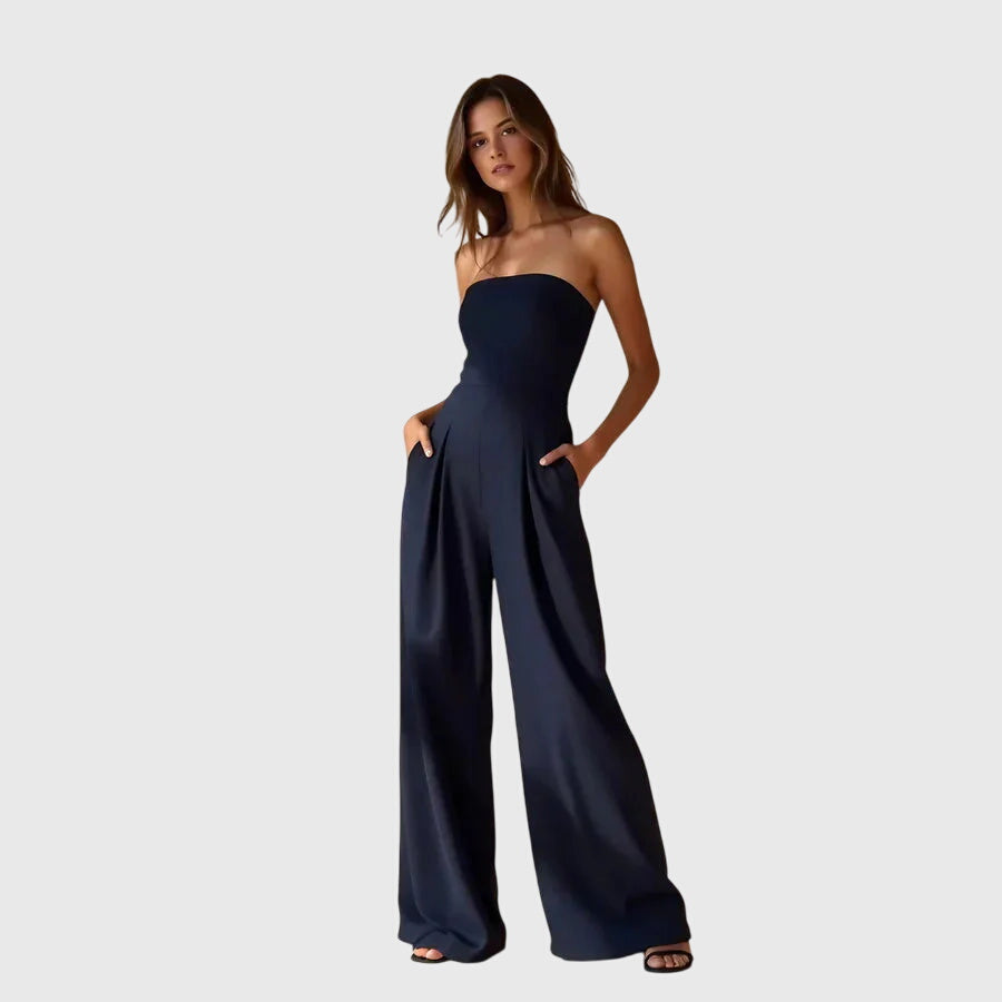 Nora Women's Jumpsuit | Elegant Strapless Design 2