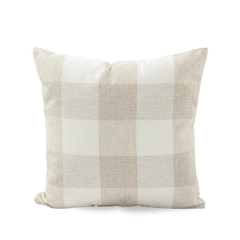 Olivier Taie d'Oreiller | Motif Carreaux Automnal, Doux en Coton-Polyester 10
