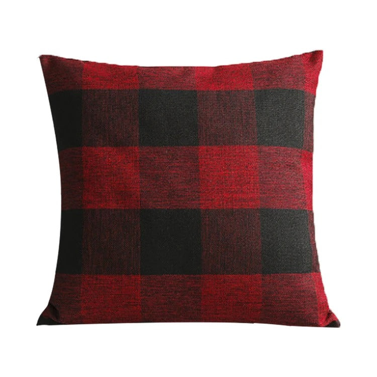 Olivier Taie d'Oreiller | Motif Carreaux Automnal, Doux en Coton-Polyester 9
