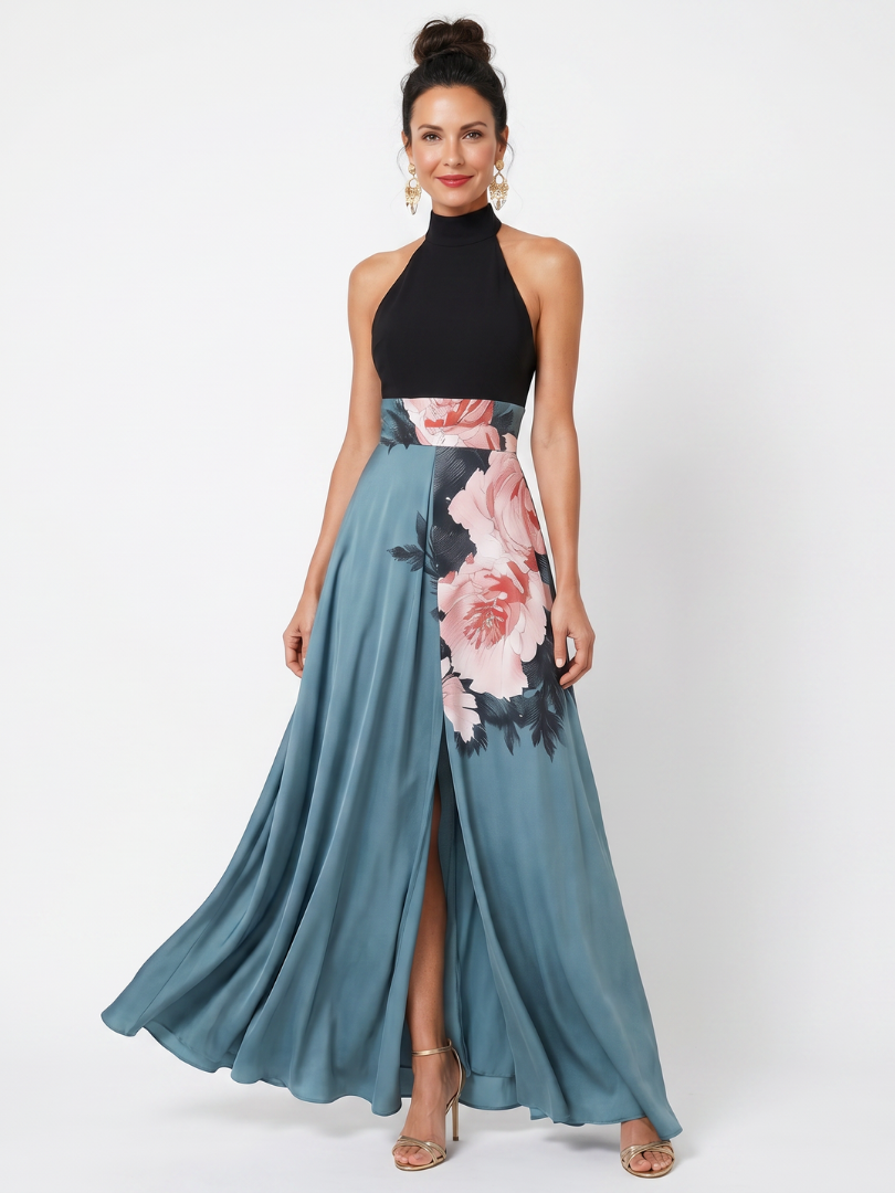 Oriana Women's Maxi Dress | Floral Print, Elegant Summer Formal Dress 0