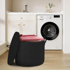 Panier de Rangement Selwyn | Corde de Coton Noir avec Couvercle, Grand Format 2