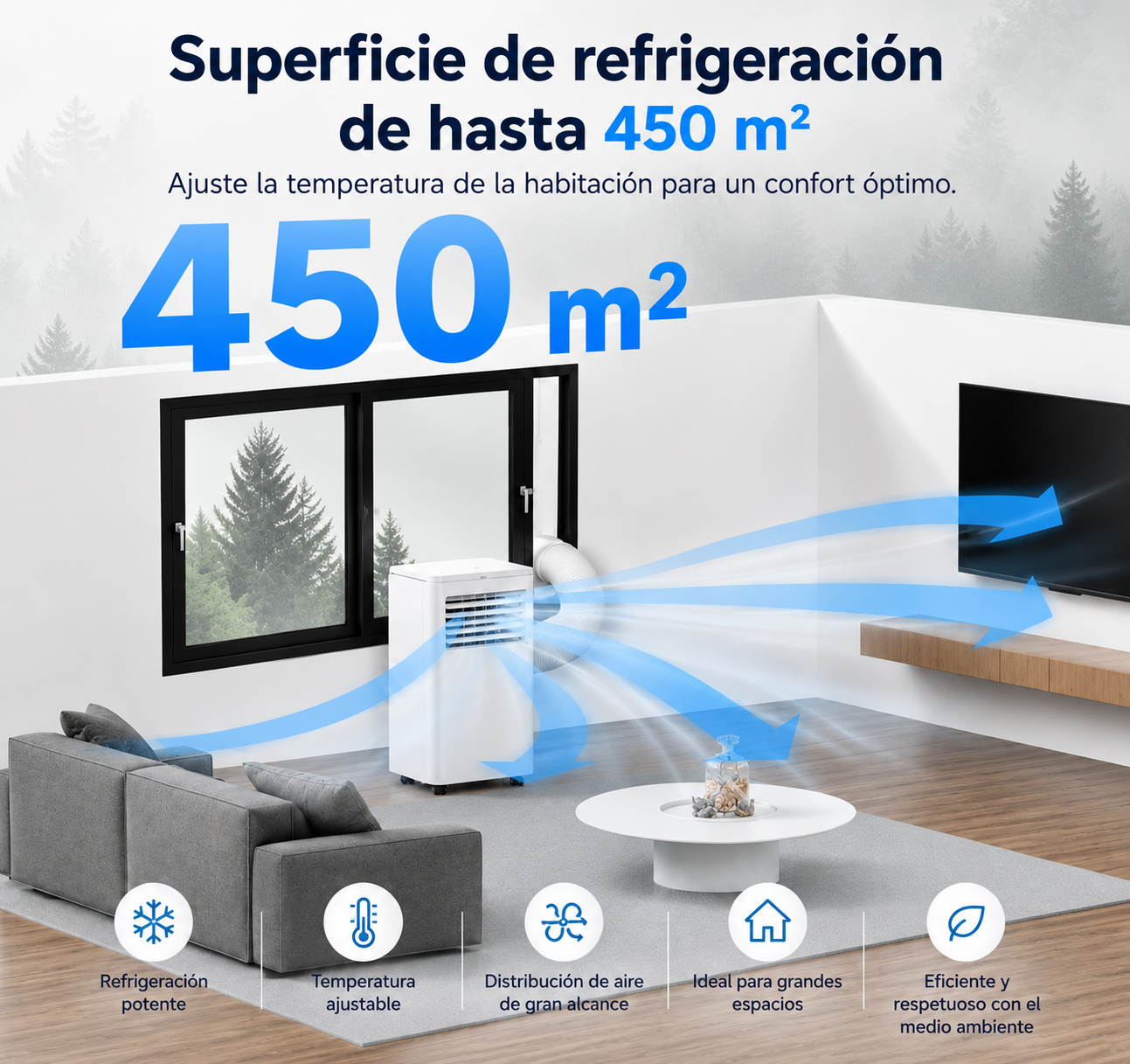 Portable Air Conditioner 10000 BTU with Remote & Sleep Mode 3