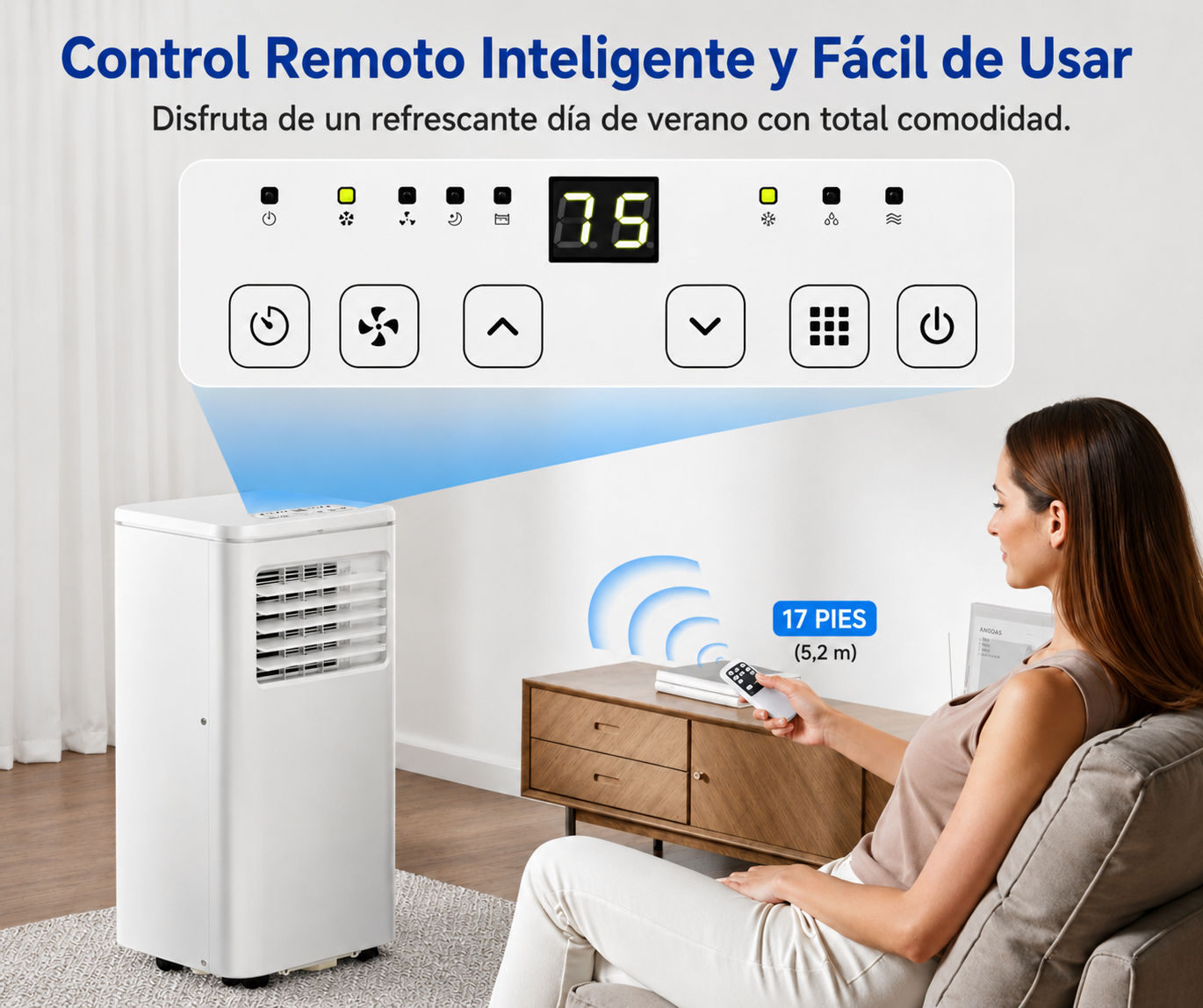 Portable Air Conditioner 10000 BTU with Remote & Sleep Mode 4