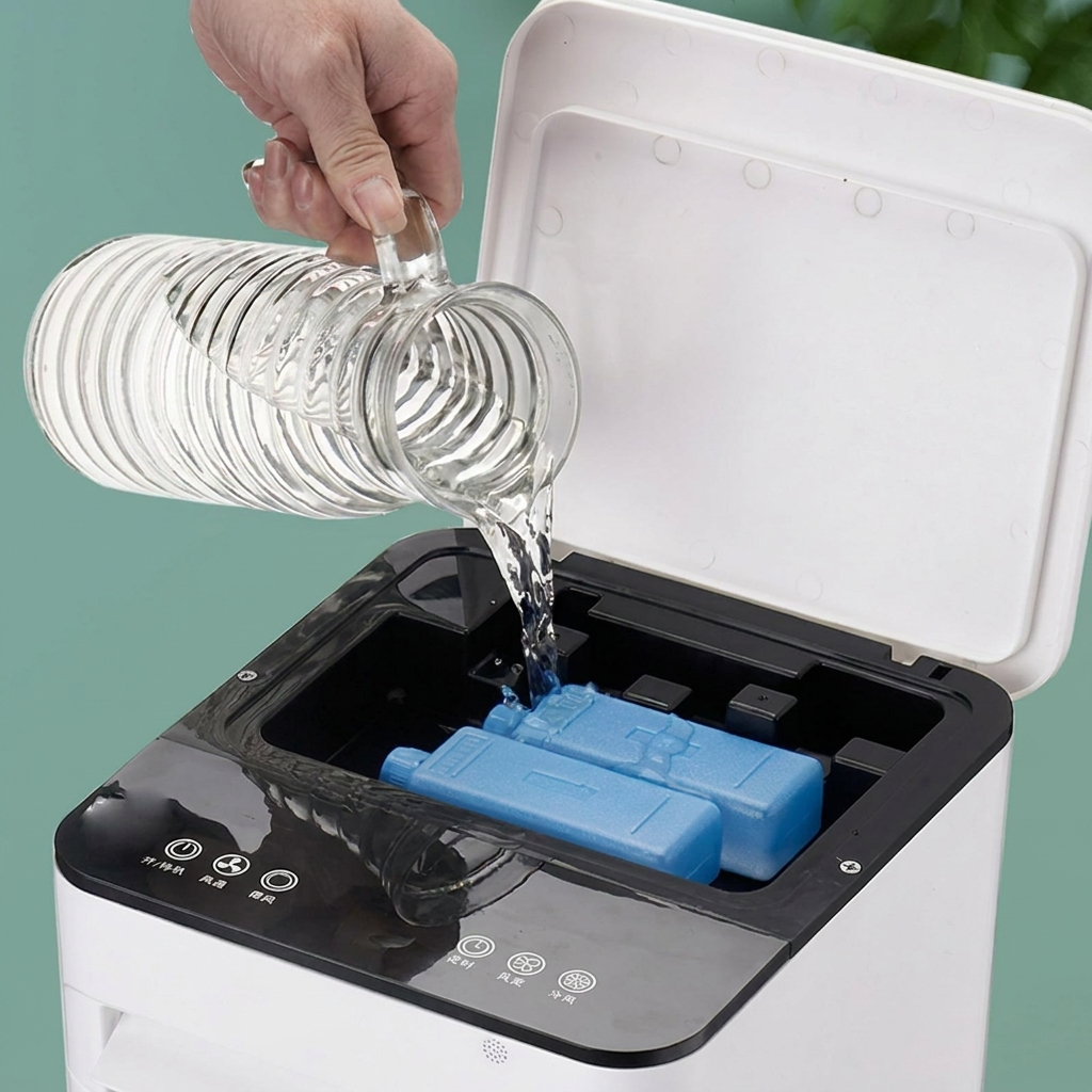 Portable Evaporative Air Cooler – Windowless, No Install 2