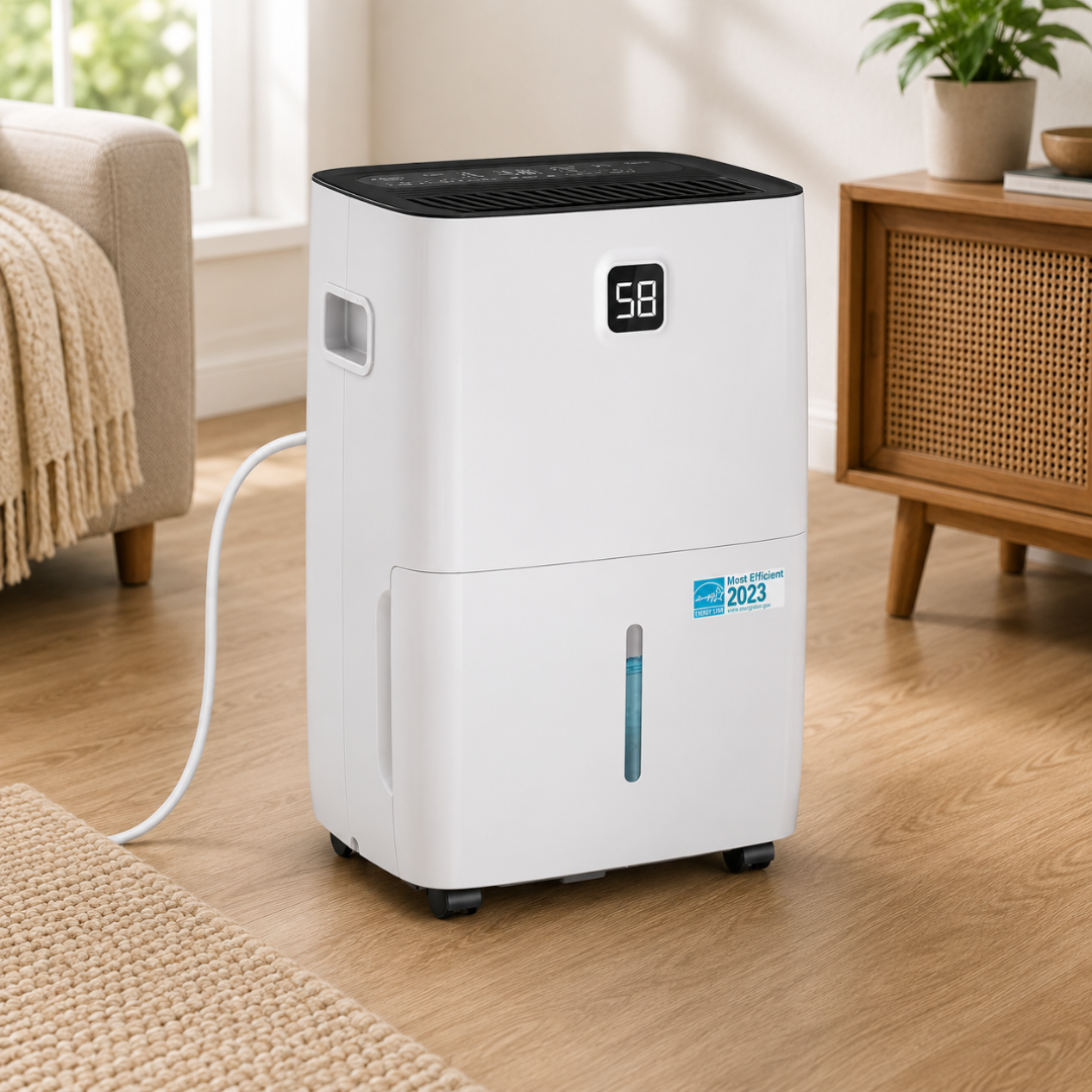 Portable Home Dehumidifier with Drainage Hose & Display 0