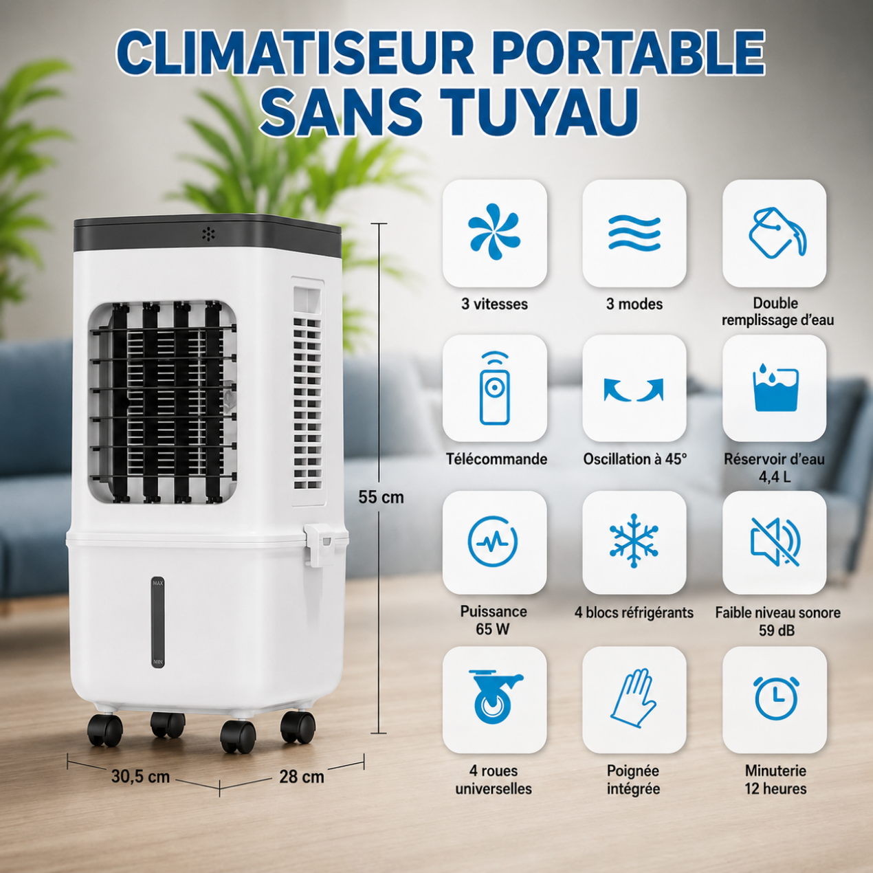 Portable Windowless Air Conditioner – Instant Cooling for Any Room 2