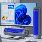 Portable Wireless Desk Fan with LED & 12Hr Battery Life 0