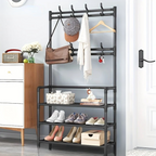Porte Manteau Sur Pied | Acier Multi-Niveaux, Rangement Chaussures 0