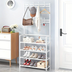 Porte Manteau Sur Pied | Acier Multi-Niveaux, Rangement Chaussures 6