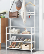 Porte Manteau Sur Pied | Acier Multi-Niveaux, Rangement Chaussures 7