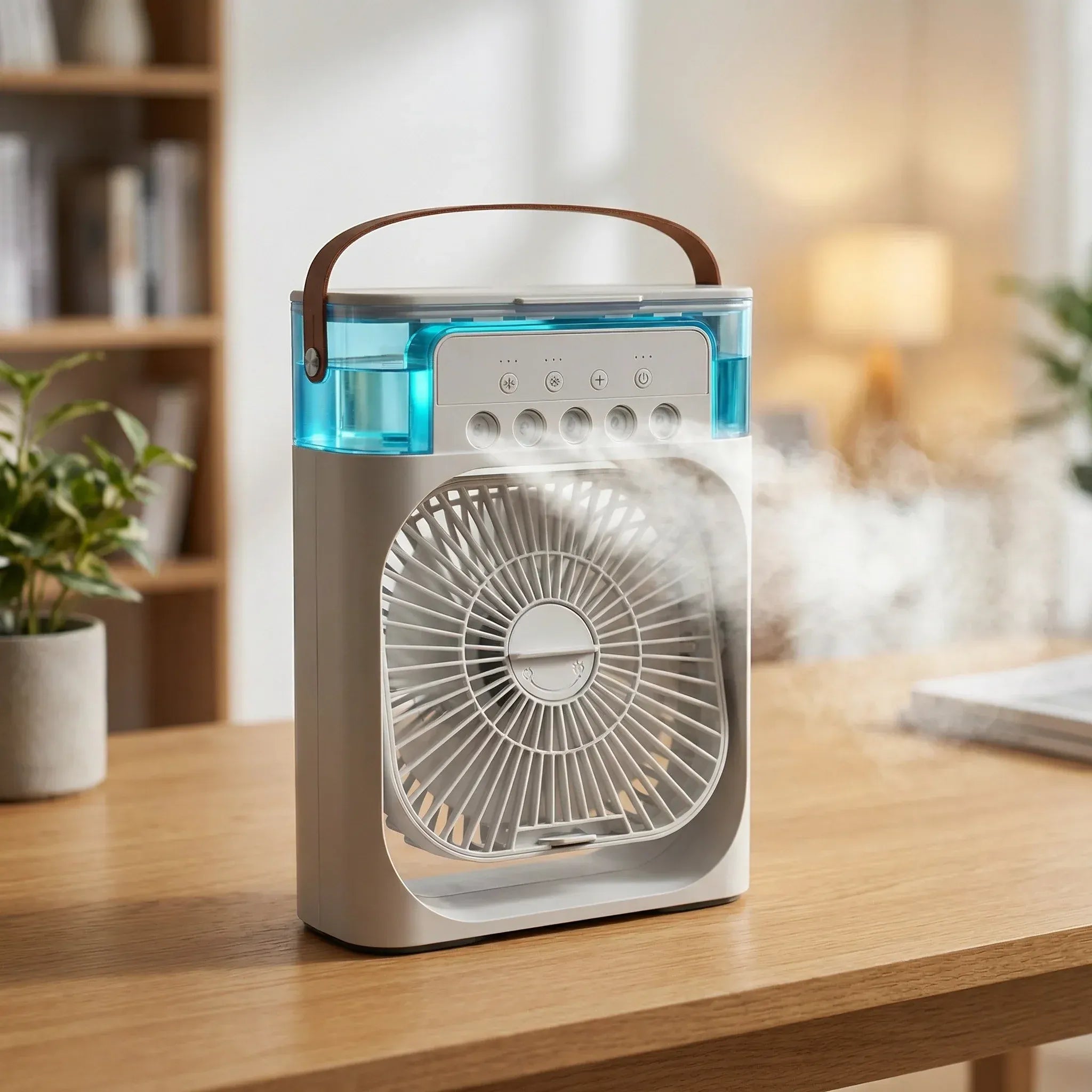 Rafraîchisseur d'Air Silencieux 3-en-1 | Portable, USB, Efficace 0