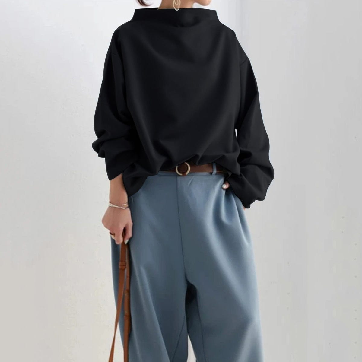 Ravishing Women's Top | High Neck, Elegant Design, Soft Fabric Blend 6