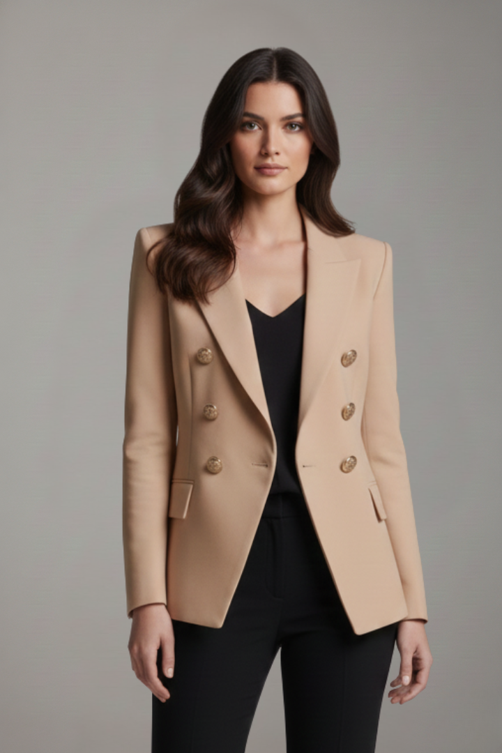 Rebecca Women's Blazer | Double-Breasted with Gold-Tone Buttons 10