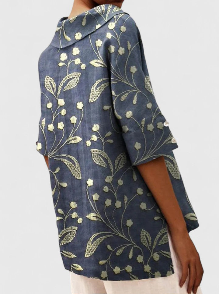 Roanne Women's Top | Floral Print, V-Neck Design, Going Out Top 4