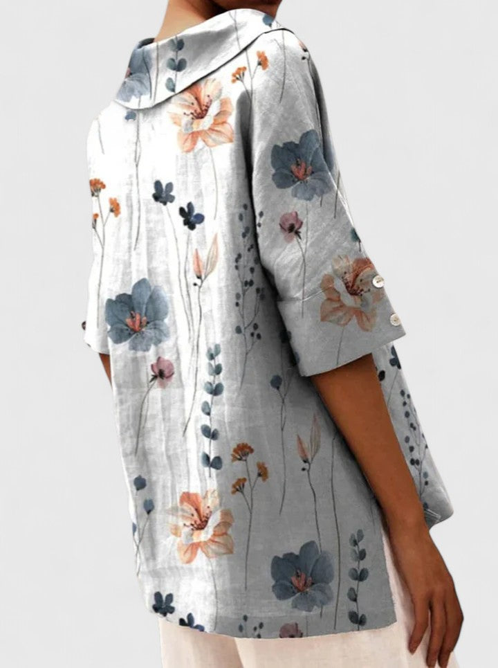 Roanne Women's Top | Floral Print, V-Neck Design, Going Out Top 5