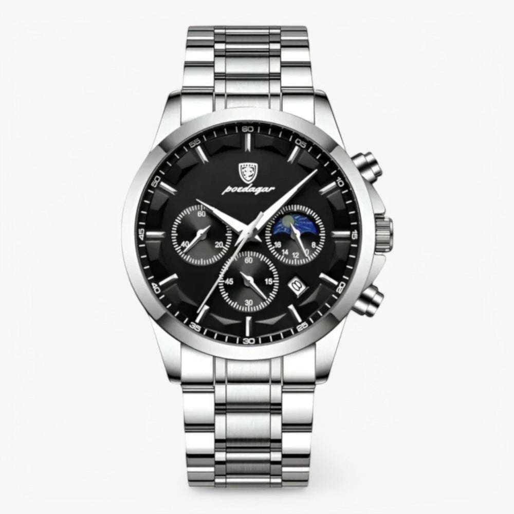 Romain Montre Chronographe Homme | Bracelet Métal, Résistante à l'eau 3