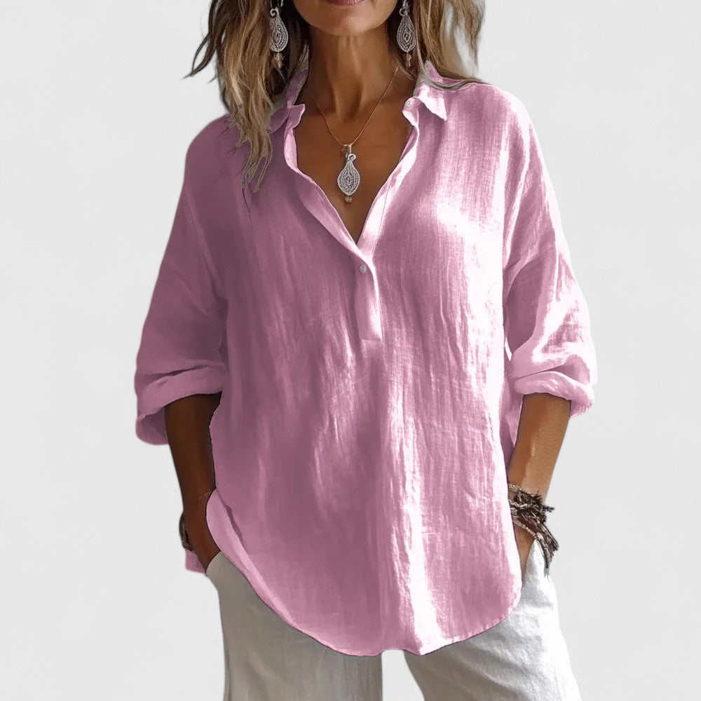 Roxanna Women's Blouse | Breathable Fabric, Relaxed Fit Summer Top 1