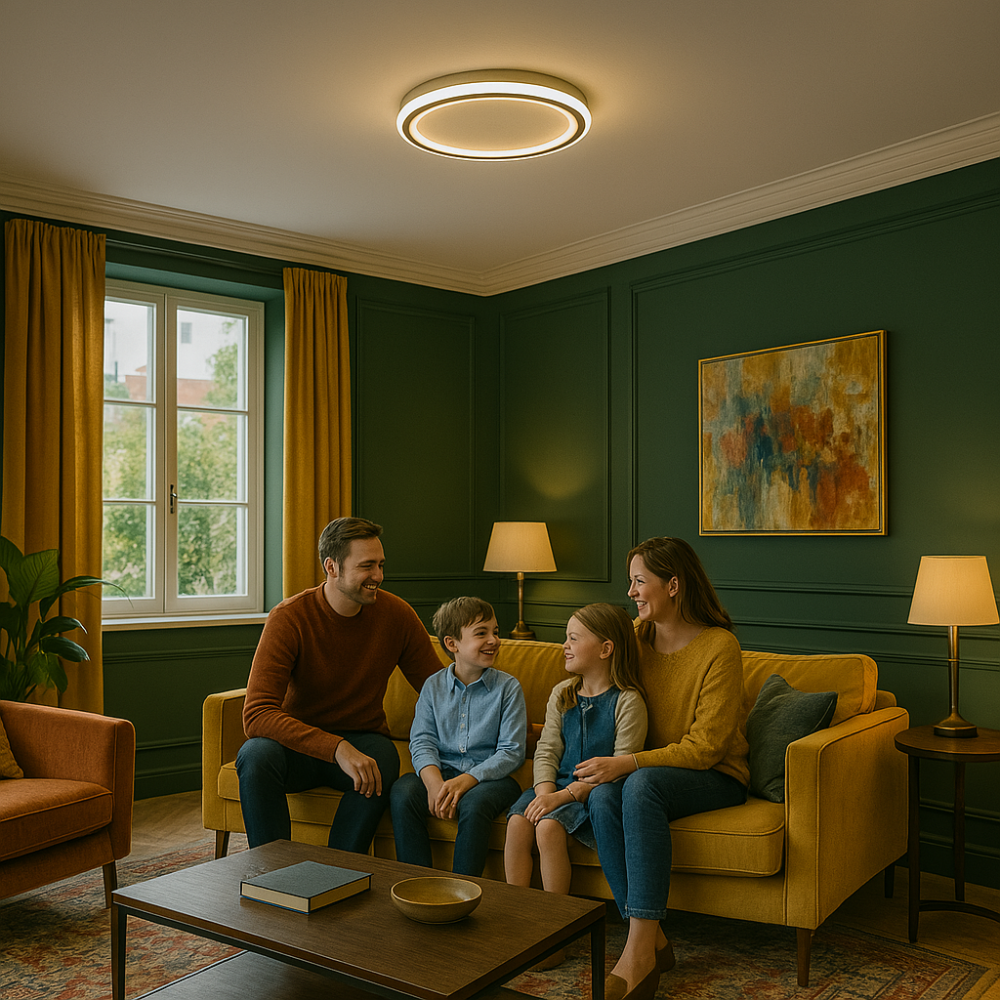 Sélène Plafonnier Moderne | Design Scandinave, Intensité Variable 5
