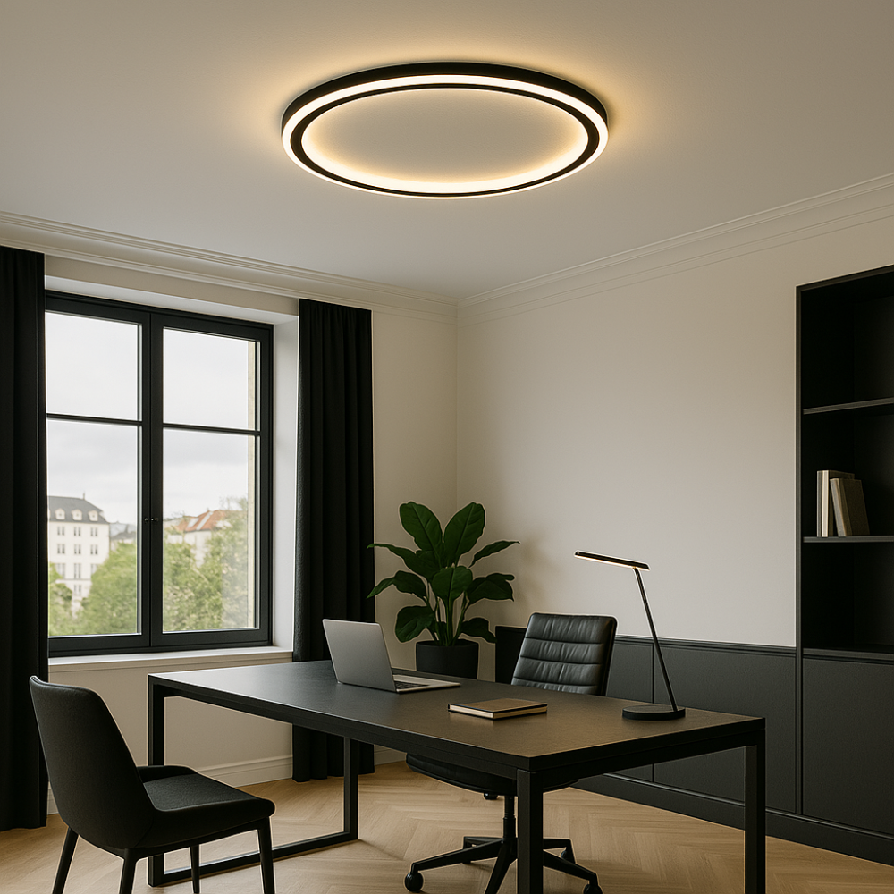 Sélène Plafonnier Moderne | Design Scandinave, Intensité Variable 8