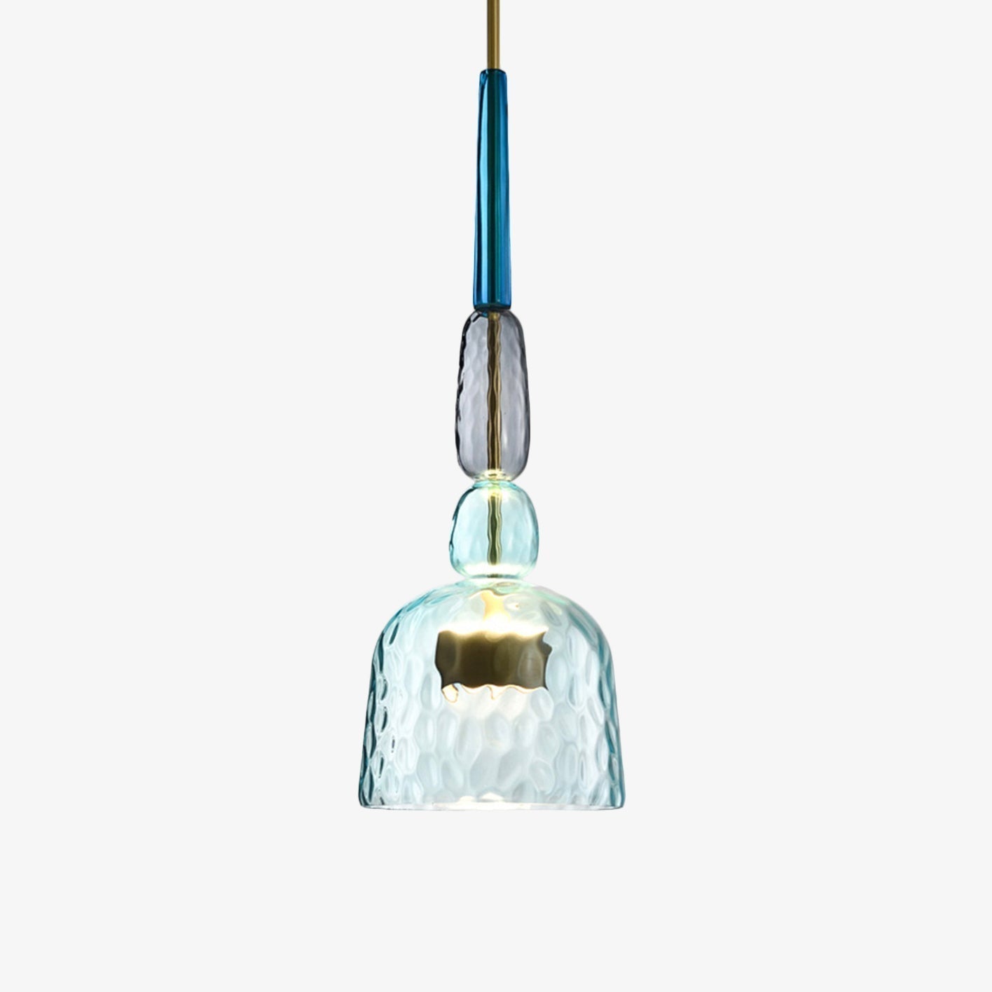 Sérina Suspension Lumineuse | Verre Coloré, LED Économe 0